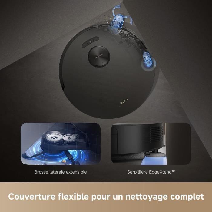 Aspirateur Robot Laveur - MOVA Z50 Ultra - Puissante Aspiration de 19 000 Pa - Détection Multiple de la saleté en Temps réel