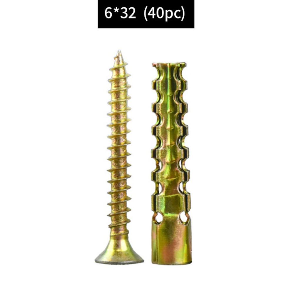 Serrated Self Tapping Screws Tree Shaped Metal Expansion Tube Expansion Screw  Plaster Wall