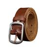 3.8CM Wide Retro Rough Thick Leather Belt Men's Stainless Steel Needle Buckle Cowhide Casual Denim Belt