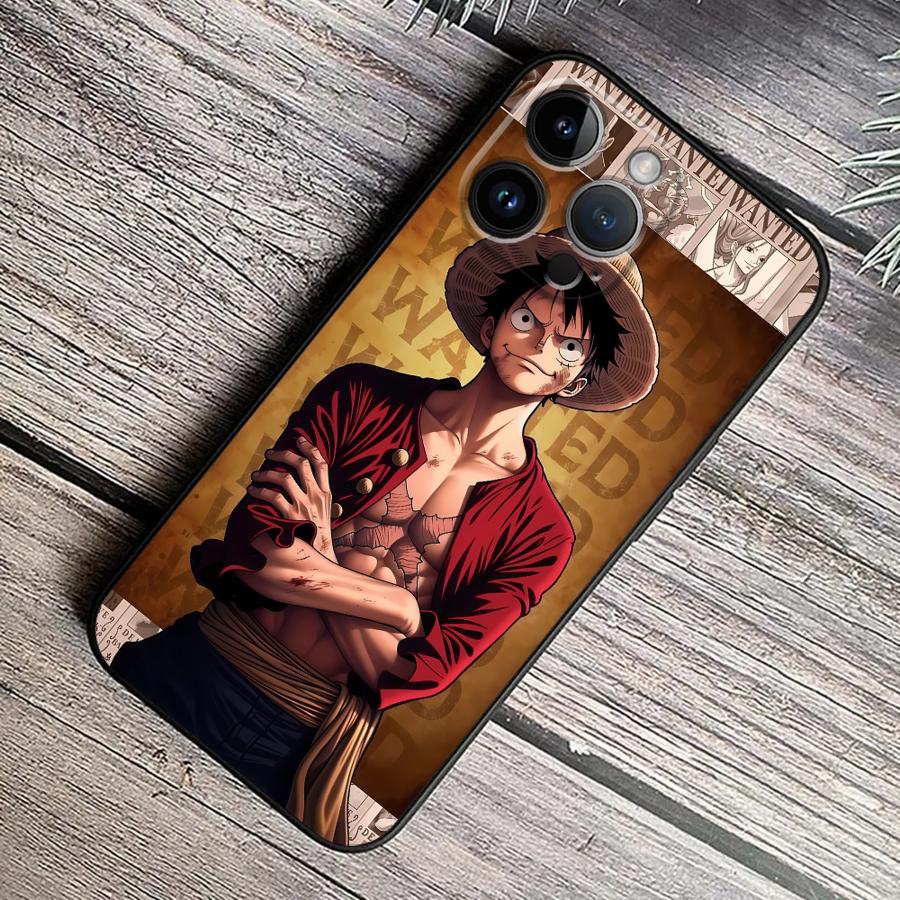 Anime One Piece Luffy Case for Apple iPhone 11 13 Pro SE 15 14 XR 16e 8 Plus XS X 16Pro Max 12 Mini 7 6s Soft Cover
