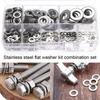 180pcs Solid Construction Flat Washer Assortment Sump Plug Washer  Outdoor Construction