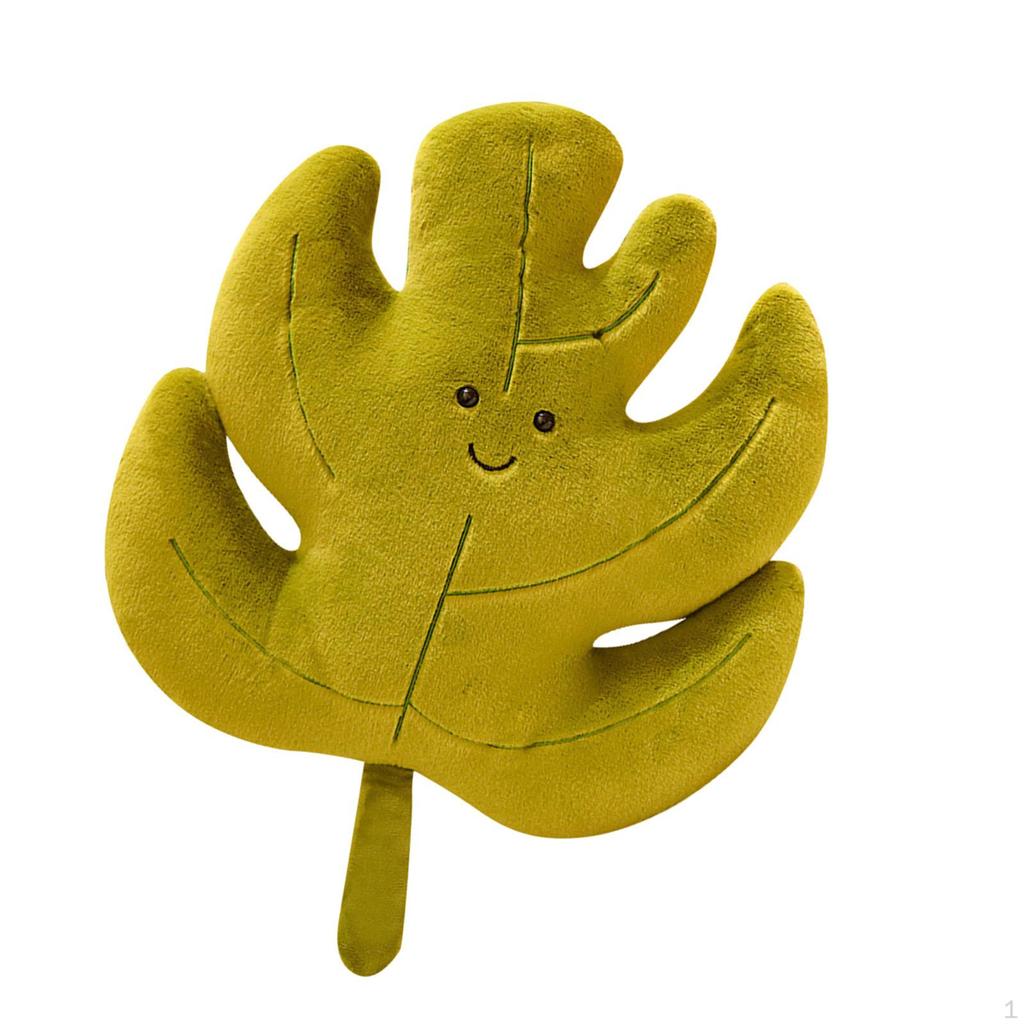 3D Leaf Plush Pillow Back Cushion Creative Housewarming Gift Cute Decorative Throw Stuffed