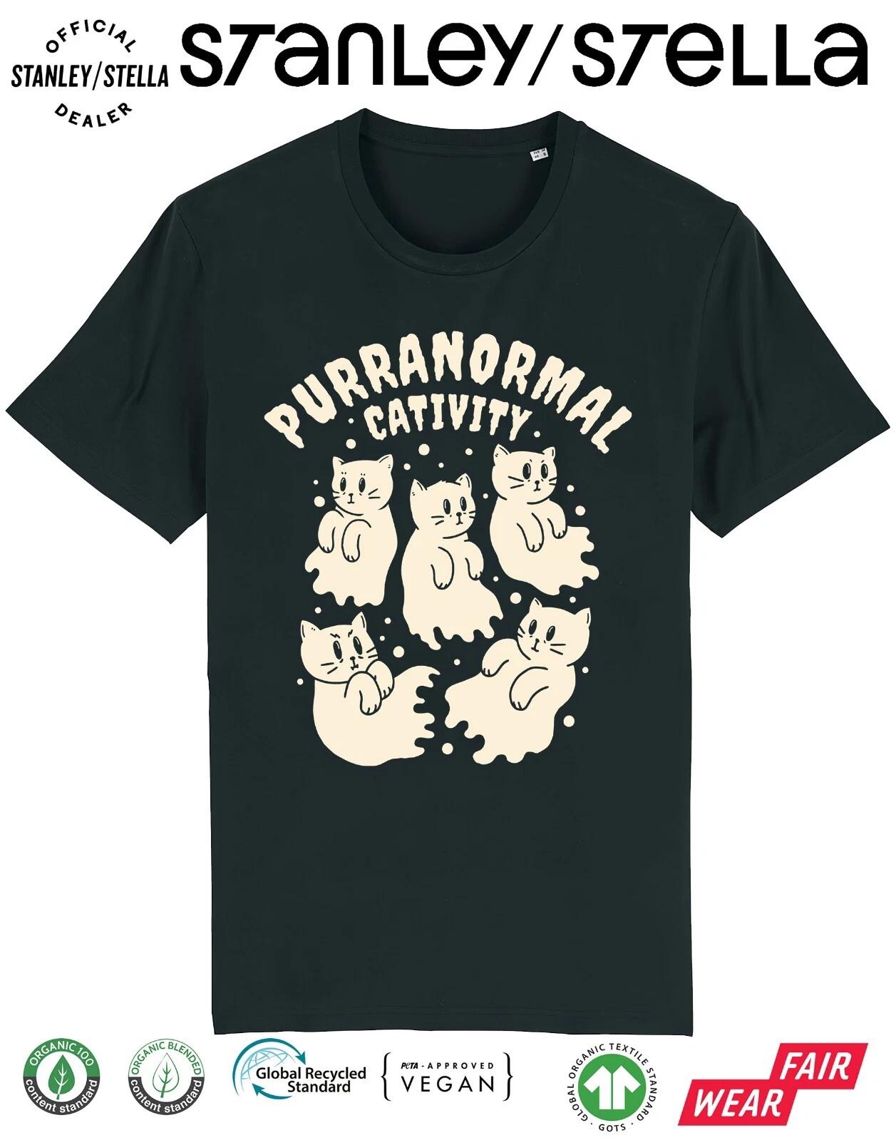 Purranormal Cativity Funny Cat T-Shirt Kids / Pet Gift Kitten Ghost 130