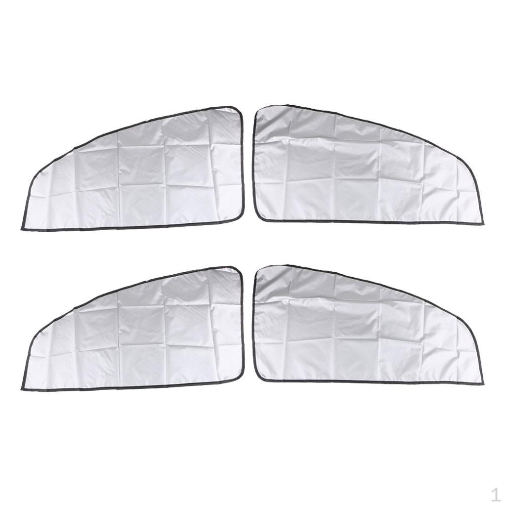 

2 Pairs Curtain Double for Car Oblique Window