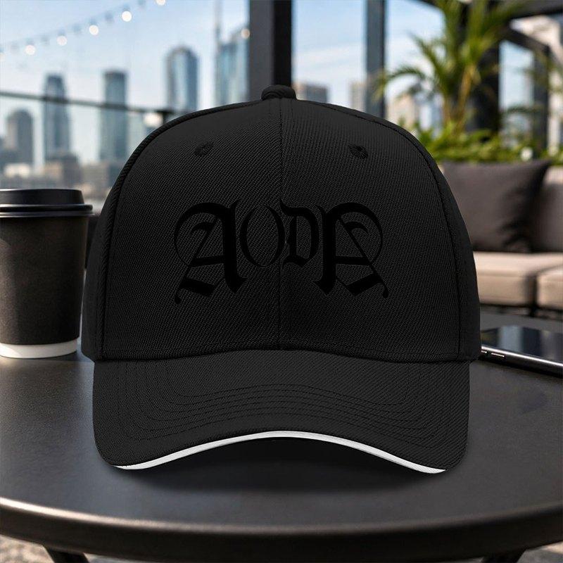 Aoda Printed Sandwich Baseball Cap Unisex Adjustable Duckbill Cap Multiple Colors