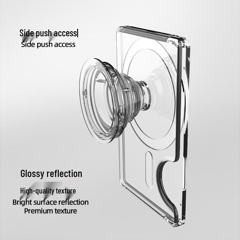 Porta e Supporto Magnetico per Carte Mobile Apple - Contiene 3 Carte, Storage Invisibile