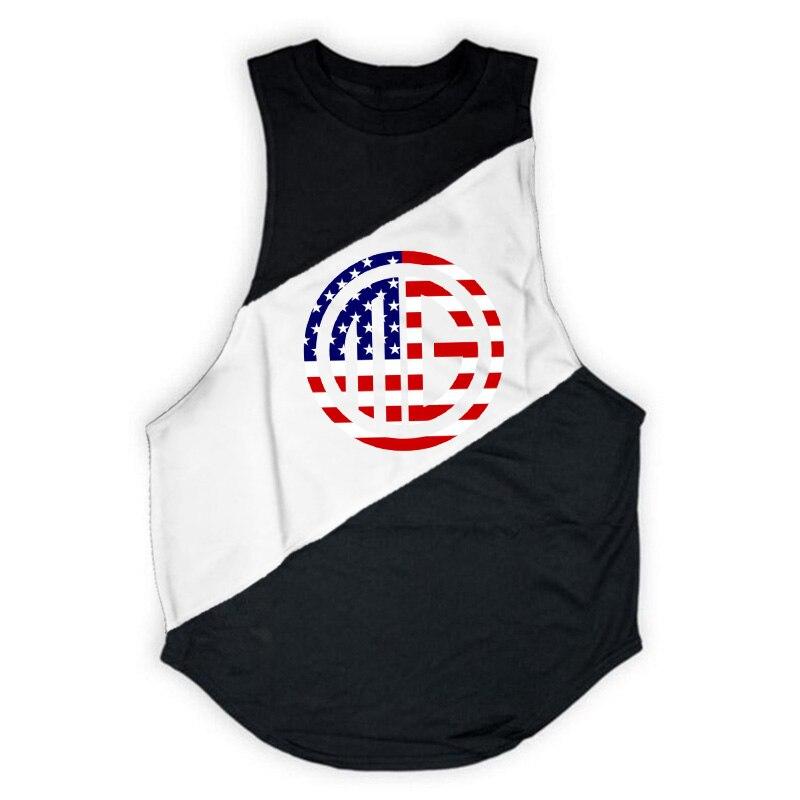 Muscleguys Sports Casual Printing Mens Tank Tops Fashion Bodybuilding Muscle Sleeveless T-shirt  Men's Comfortable Breathable Tranning Vest