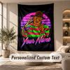 Tapestry Custom Name Text, Wall Hanging Tapestry Home Room DecorA Nightmare on Elm Street Freddy Krueger