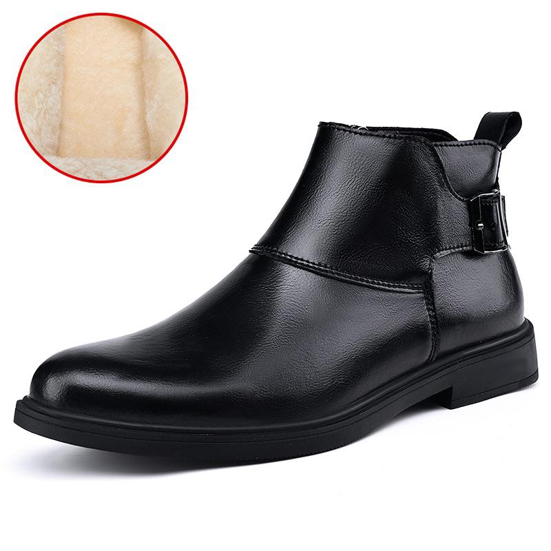 Hot Selling Men's Chelsea Boots Europe America Street Fashion Men's High Top Shoes Winter Suede Ankle Boots Big Size  37-48