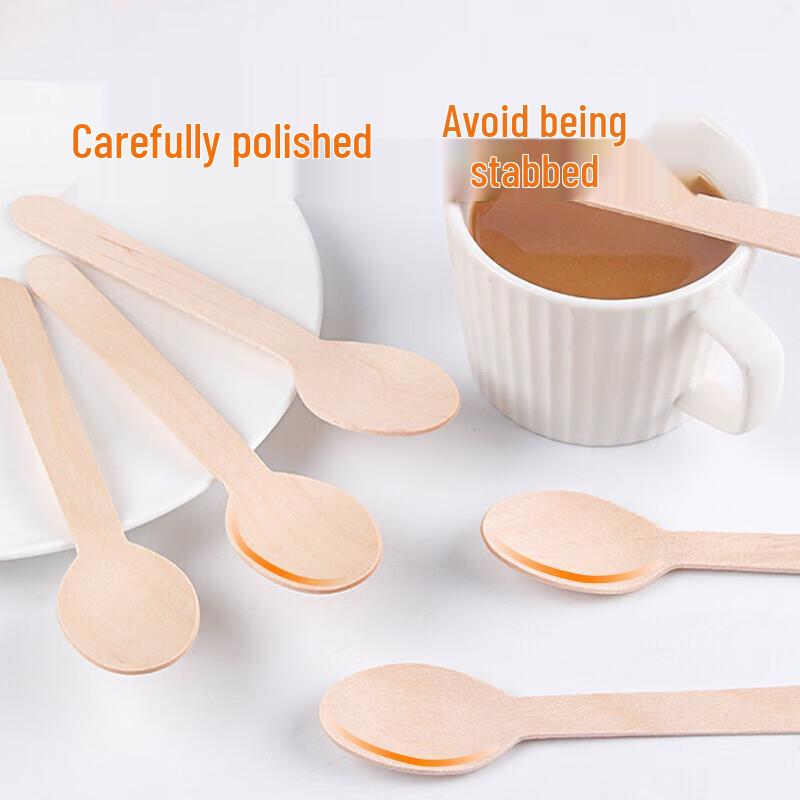 YOUAO Disposable Bamboo Spoons