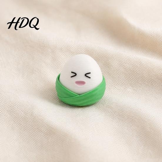 Zongzi Stress Relief Toy 3D Printed Fidget Clicker Cartoon Rice Dumpling Finger