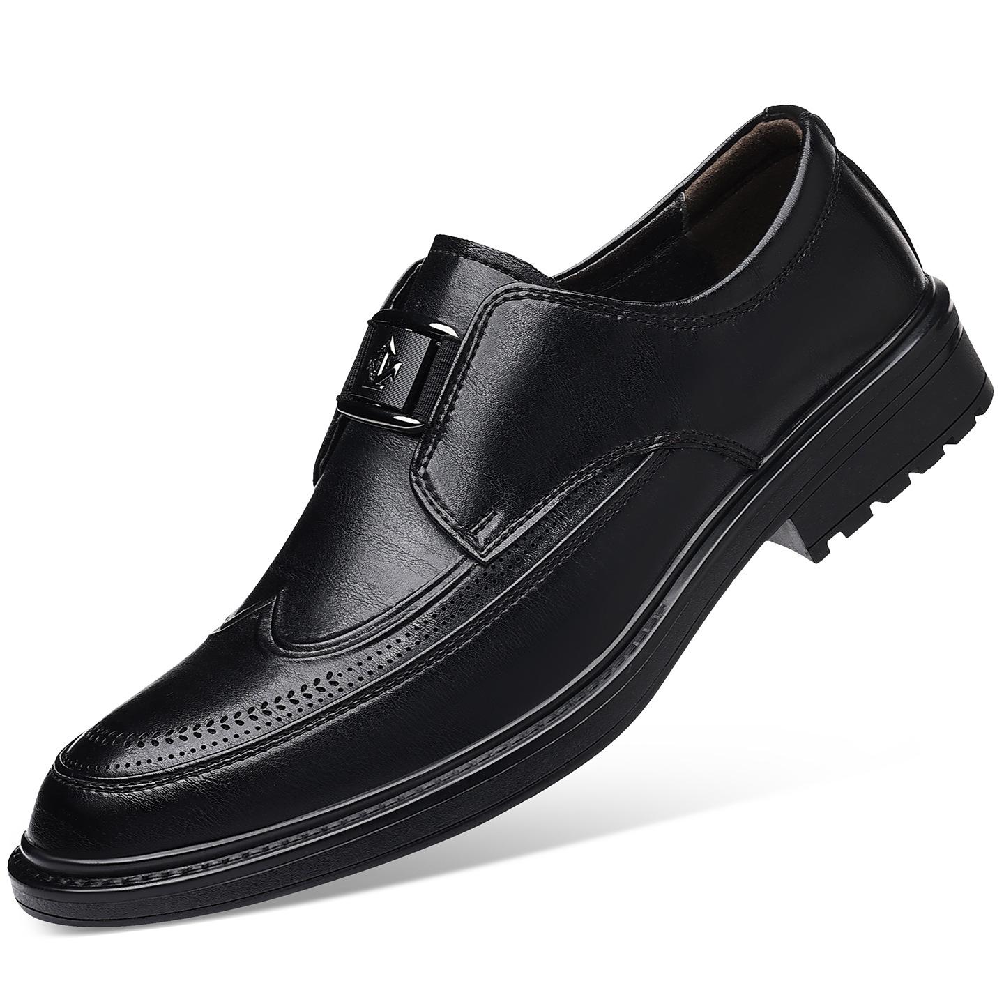 

Модная осенняя британская мужская деловая формальная обувь большого размера, ретро-модная повседневная новая дизайнерская обувь, мужская однотонная ретро кожаная обувь 38