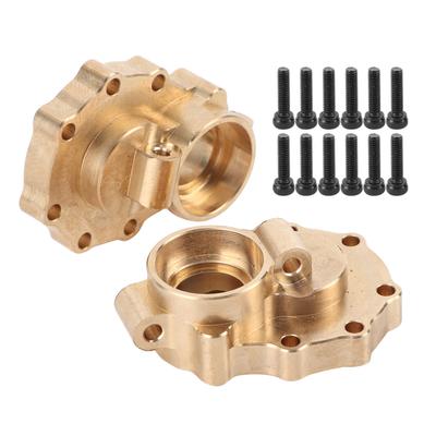 1 par de capa de portal de junta de direção dianteira e traseira de latão para TRAXXAS 82056?4 TRX?4 RC Crawler