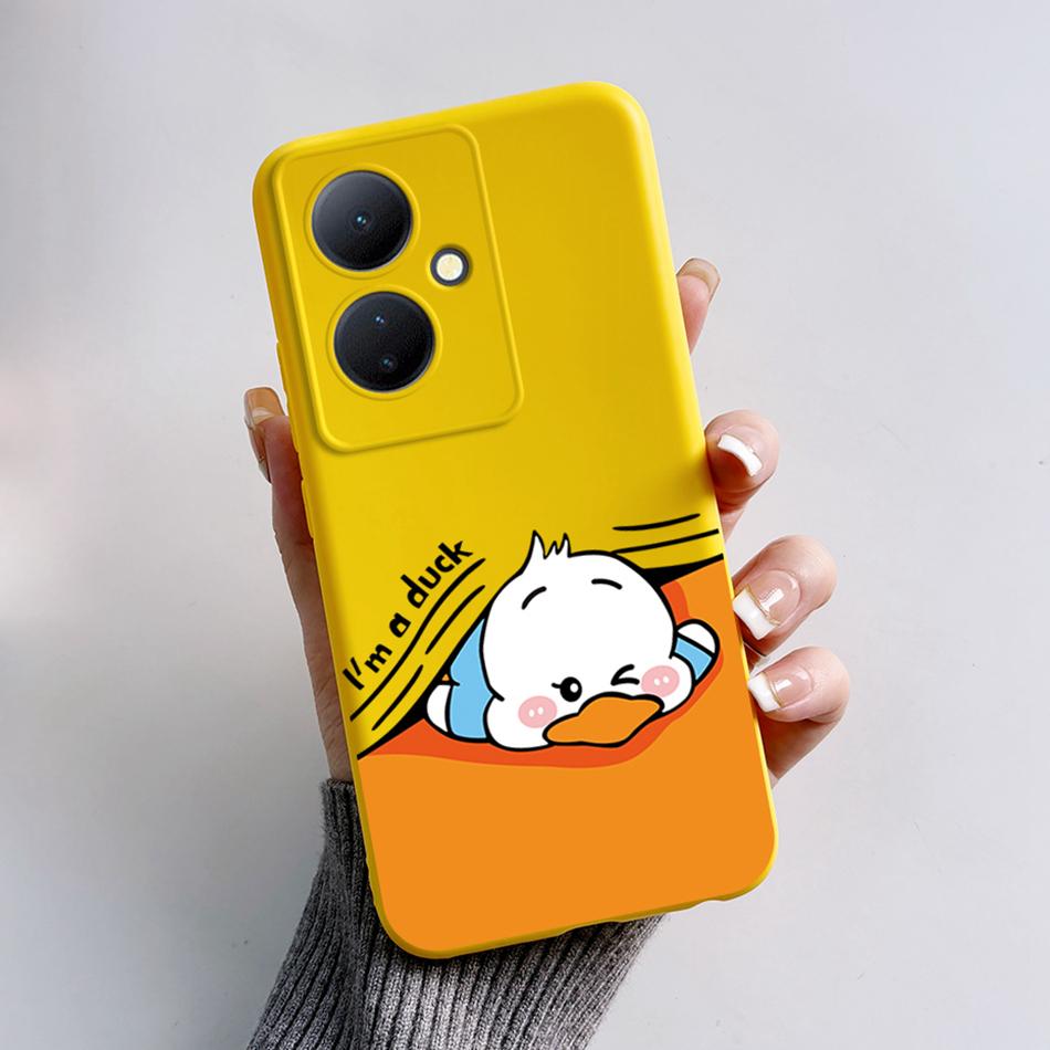For Vivo V29 Lite 5G Case VIVOY78 Y 78 6.78'' Soft Cartoon Bear Frog Silicone Back Covers For Vivo Y78+ V29 Lite 5G Phone Cases