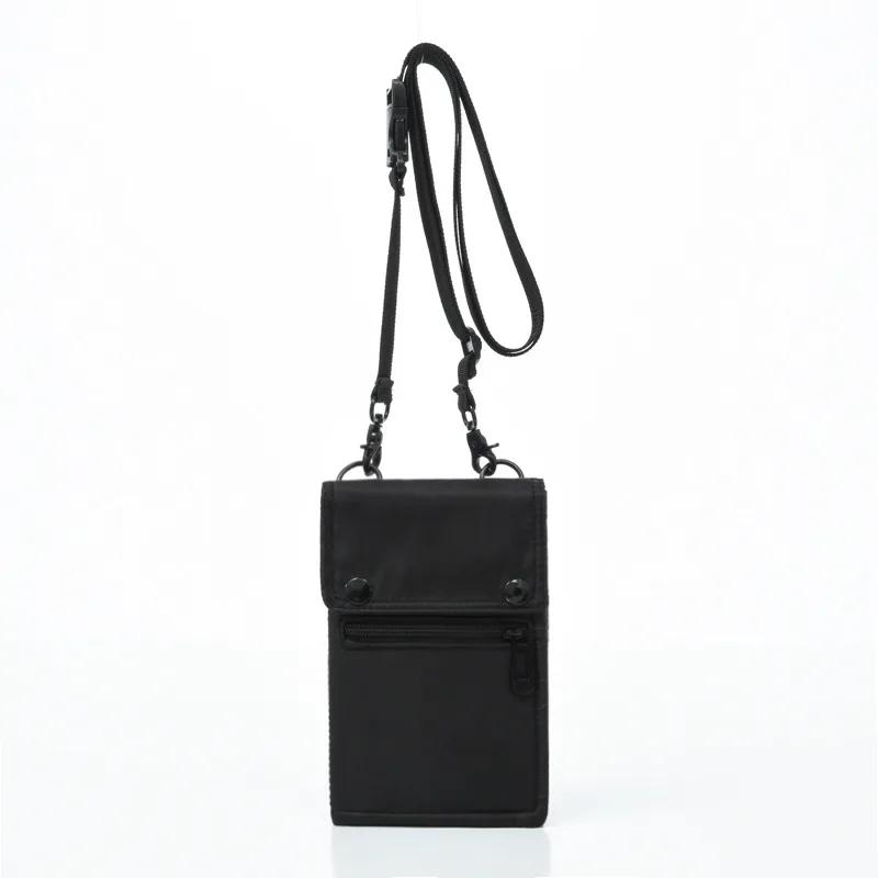 Nylon Waterproof RFID storage bag Travel document Card passport Bag Neck Wallet Money Document Card Passport Pouch
