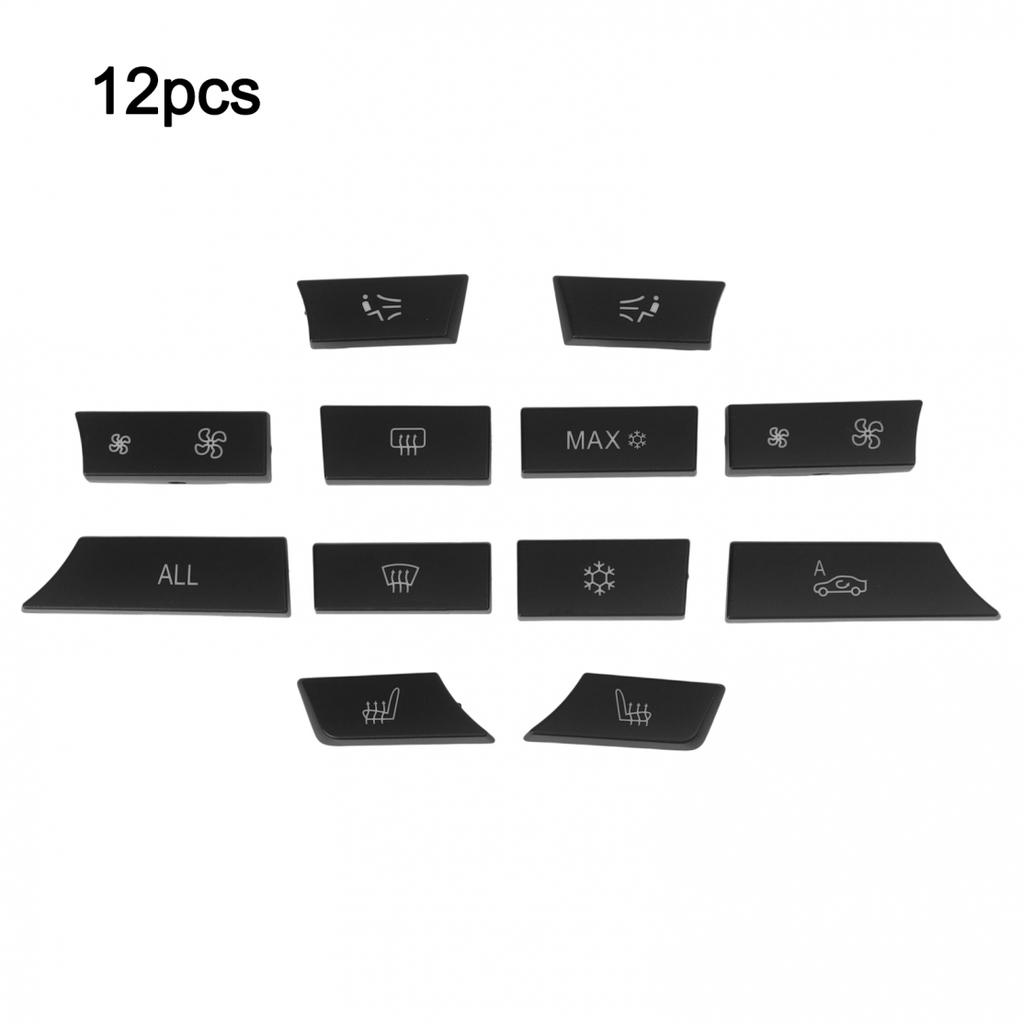 12 Piece Set A/C Heating Switch Button ABS And PC Blend
