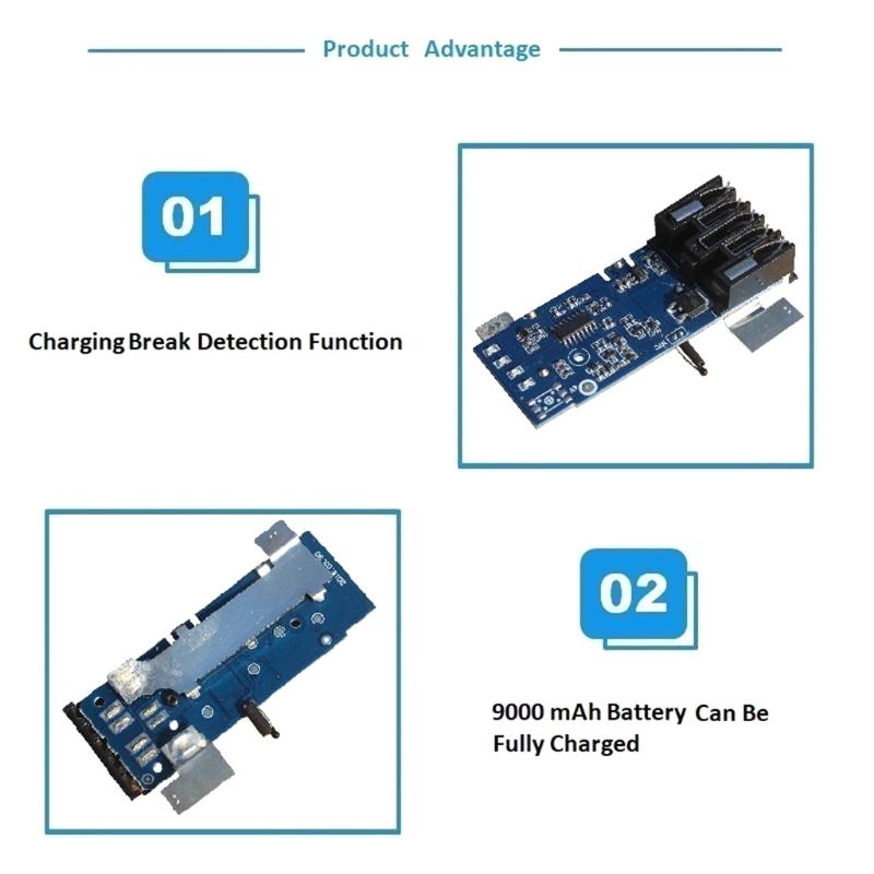 Light Weight Battery PCB Board Replacement Protective Charging Circuit Board Adapter for M18