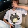 New Totoro T Shirt Women Studio Ghibli Kawaii 90S Graphic T-Shirt Harajuku Miyazaki Hayao Ullzang Tshirt Top Tees Female