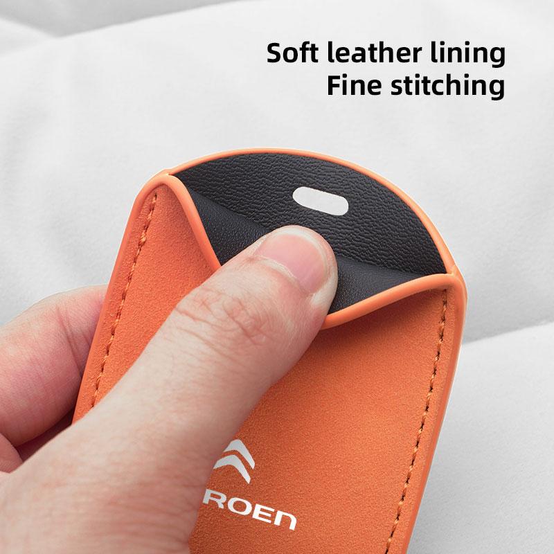 Suede Car Key Card Cover Keychain Car Key Accessories For Citroen Picasso Jumper Cactus Saxo C6 2CV VTS DS3 DS4 DS5 Xsara Grand
