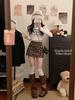 Korean Retro Leopard Print Lambswool A-Line Short Skirt - High Waist Slimming Design