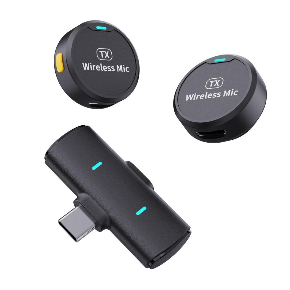 2 In 1 Lavalier Microphone Magnetic Attraction Wireless Lavalier Mic  Smartphone/Laptop/Tablet