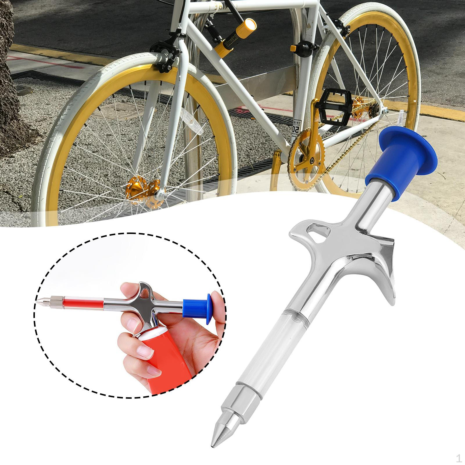 

Bike Grease Injector Bottom Bracket Riding Repairing Hub Oil Tool