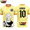 Men Dragon Ball T-Shirt Frieza Buu Graphic Print Summer Short Sleeve