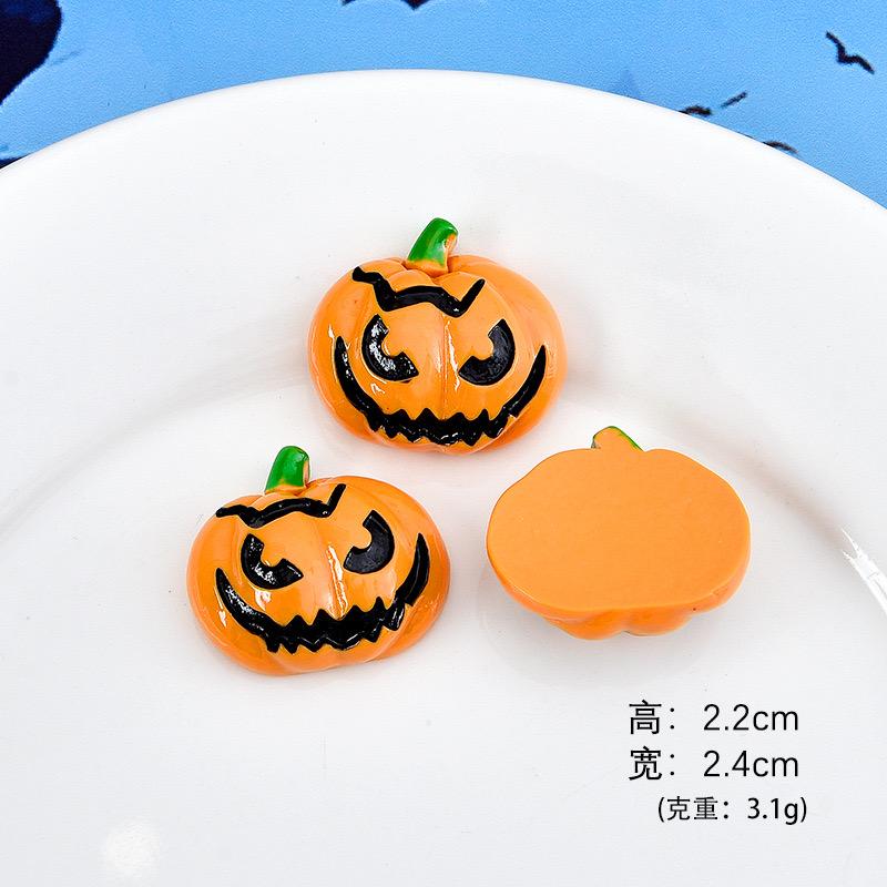 10Pcs New Cute Resin Cartoon Halloween  Series Flat Back Scrapbooking DIY Jewelry Craft Decoration Accessories