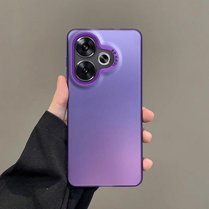Colourful Silver Laser Gradient Case for POCO F6 POCO F6 Pro X6 Pro F5 Pro X5 F4 F3 Frosted Acrylic Camera Protect
