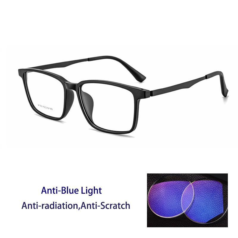 Ultralight Pure Titanium Photochromic Anti Blue Light Reading Glasses for Men Radiation  Protection Computer Presbyopia Glasses