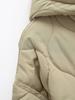 2024 Women's Quilted Hooded Cotton Coat - European & American Winter Street Fashion