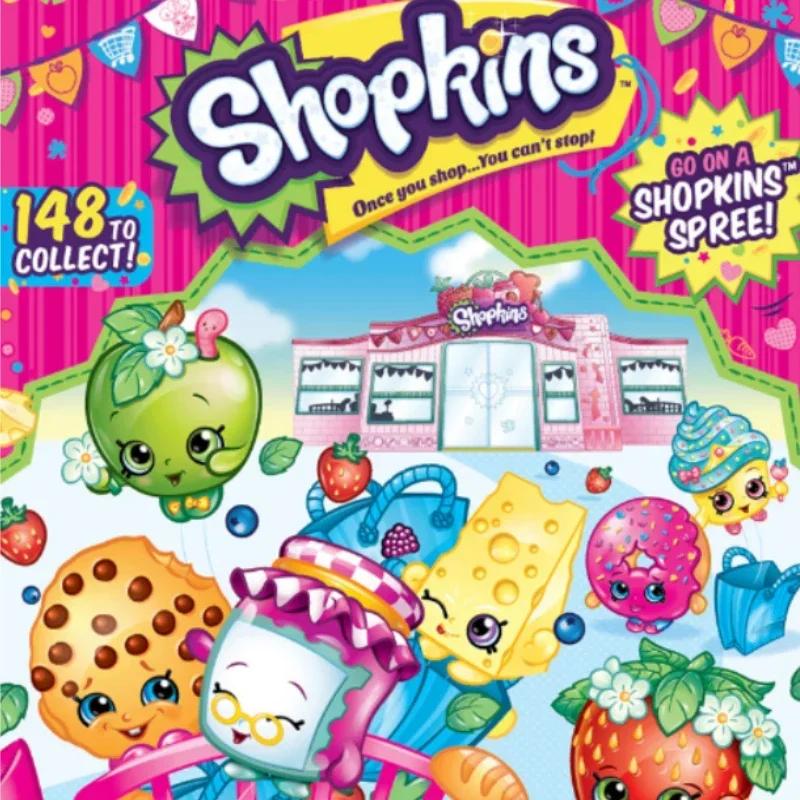 Shopkins Season Blind Box Shopping Elf Set Toy Supermarket Kitchen Scene Dollhouse Miniature Girl Children Birthday Gift 1/2/3 s Random Trendy Mystery