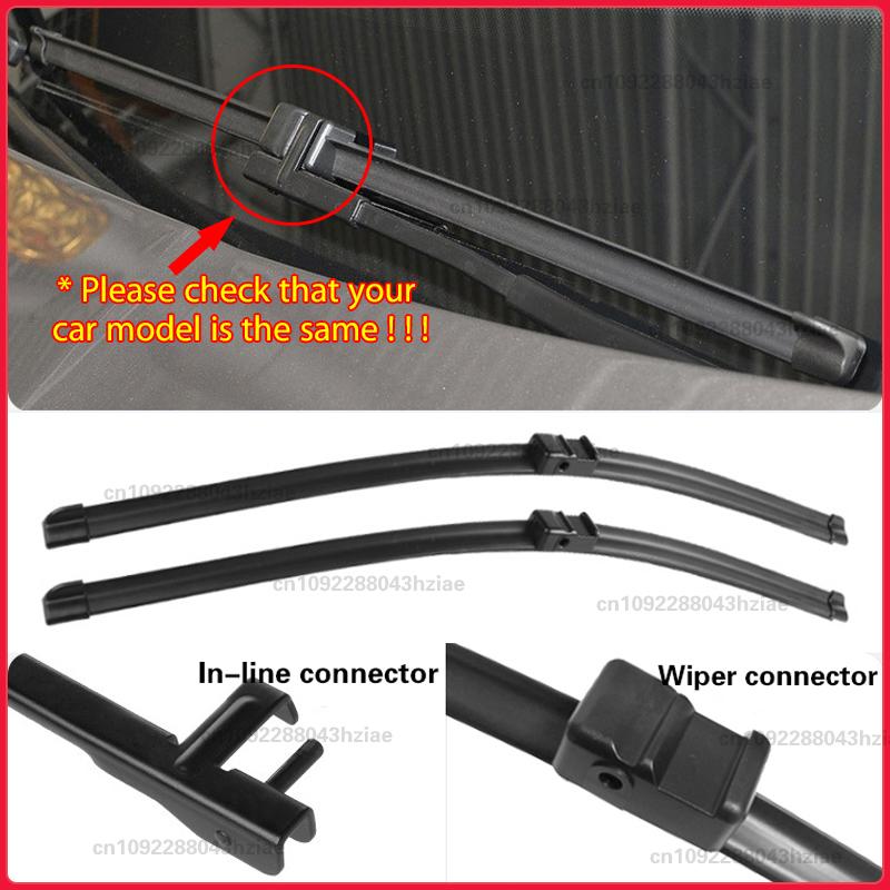 Wiper LHD Front Wiper Blades For Peugeot 407 407 SW 2004 - 2010 Windshield Windscreen Window Car Rain Brushes 28"+28"