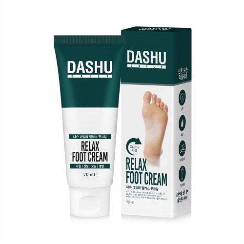DASHU Naturally Derived AHA Foot Cream, Exfoliating, Smoothing, Heel Care, Moisturizing