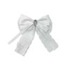 Cute Bow Cross Pendant Gothic Hair Clip Exquisite Lace Design Y2K Hair Clip  Girl's Accessories