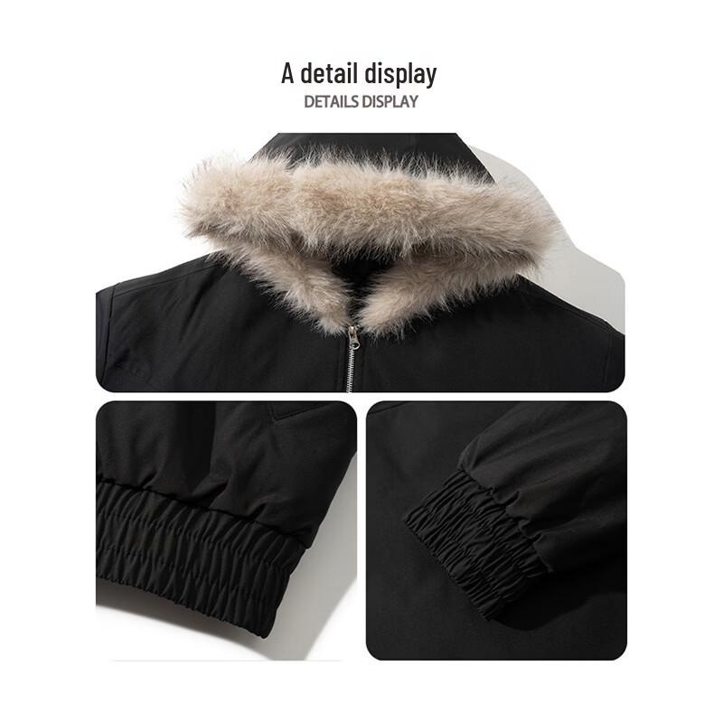 Snoopy Men's Warm Hooded Padded Jacket