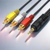 Kabel 3,5 mm Klinke auf 3 Cinch Stecker für Camcorder Set-Top-Box TV Lautsprecher Heimkino