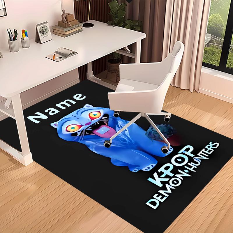 Custom personalization Kpop Demon Hunters Print Area Rug - Soft, Washable Non-Slip Indoor Mat,Living Room,Home&Office Decorative Rug