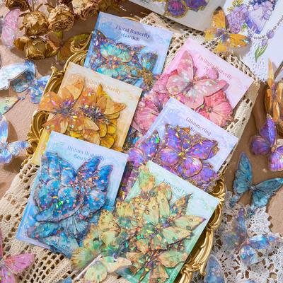 Adesivi Farfalla Redenzione dei Sogni: Confezione Decorazioni per Diario Fai-da-Te ad Alto Valore