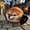 Cartoon Shiba Inu Dog Abstract Toy PP Cotton Shield Dog Plush Keychain  Birthday Gift