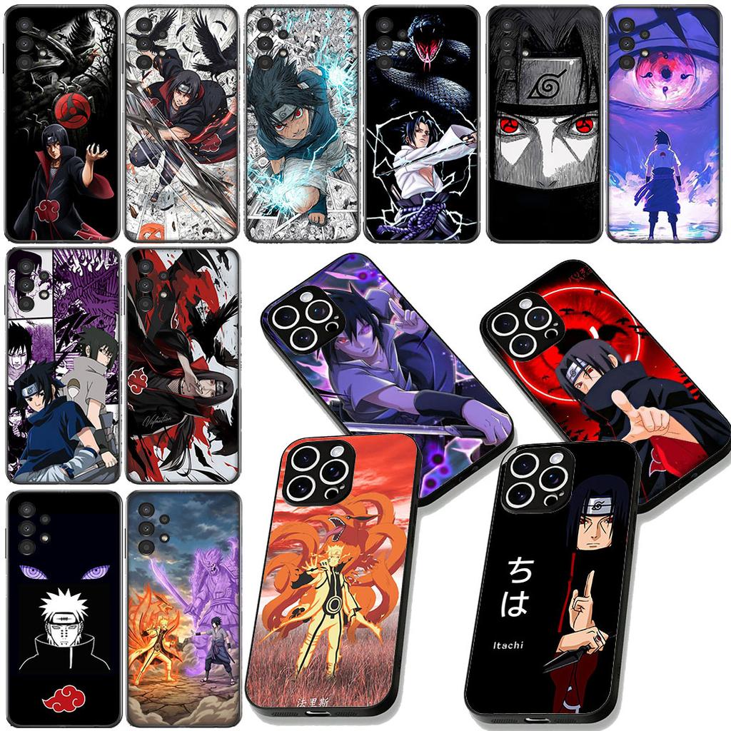 Uchiha Sasuke Akatsuki Itachi Narutos Cover for Samsung Galaxy Note 20 9 10 S8 S10 Lite S9 Plus A54 A53 A21S S10E A17 Phone Case