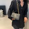Stylish Blue Green Gray Retro Chic Trendy Sling Crossbody Small Square Bag For Women