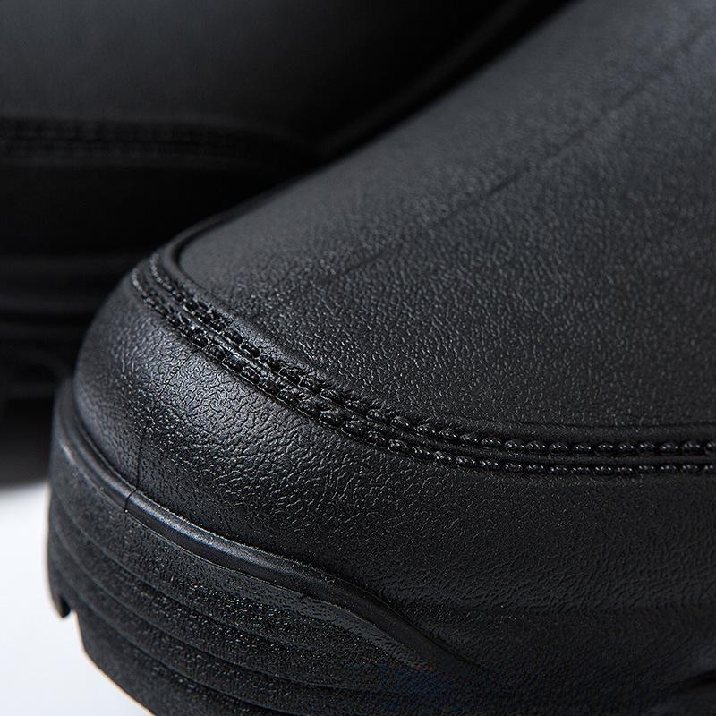 Men's Low-Top Winter Fashion Waterproof Non-Slip Rubber Rain Boots for Kitchen and Outdoor Use