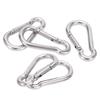 5pcs 40mm Carabiner Clip Stainless Steel Heavy Duty Spring Snap Hook for Hammock Dog Leash