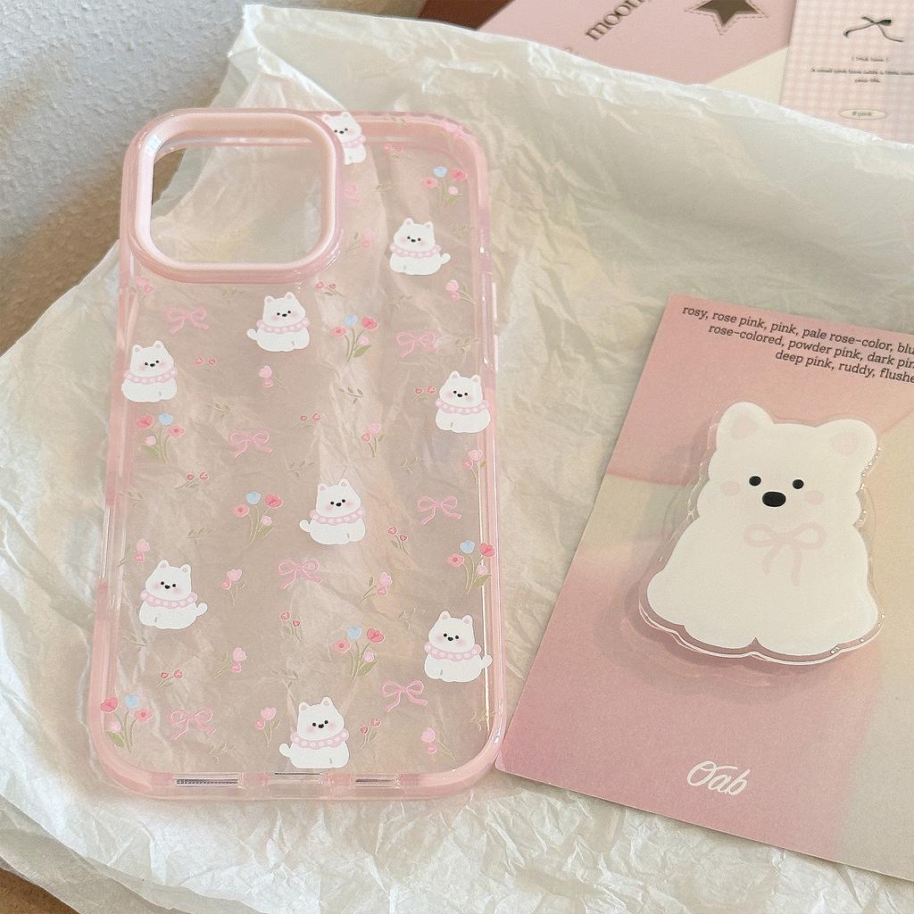 Sött tecknat valpställ iPhone 15 Apple 16 Promax mobiltelefonfodral lämpligt för 14 Nisch 13 Anti-fall