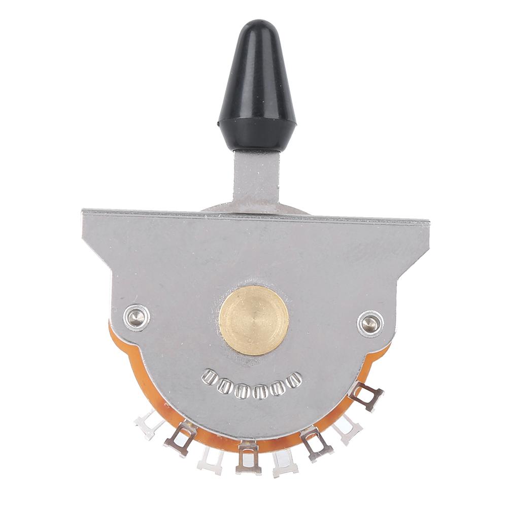 5Way Electric Guitar Switch Metal Plastic with Screws Musical Instrument AccessoriesBlack