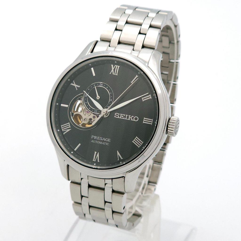Used Good Condition SEIKO Presage Japanese Garden 4R39-00W0 Automatic Movement Working Display Case Back
