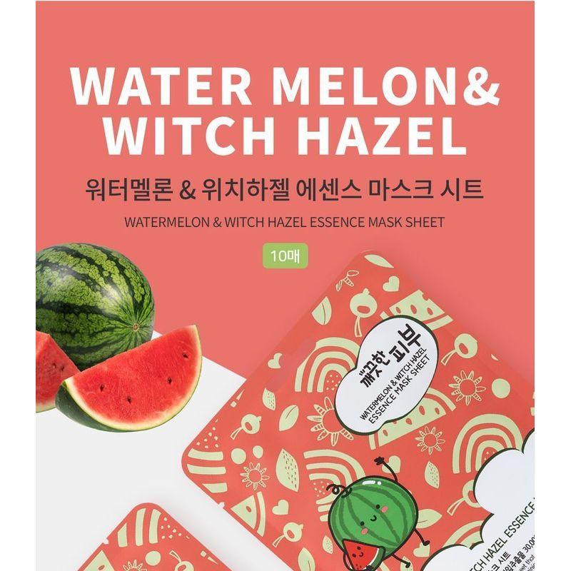 esfolio - Watermelon & Witch Hazel Essence Mask Sheet Set