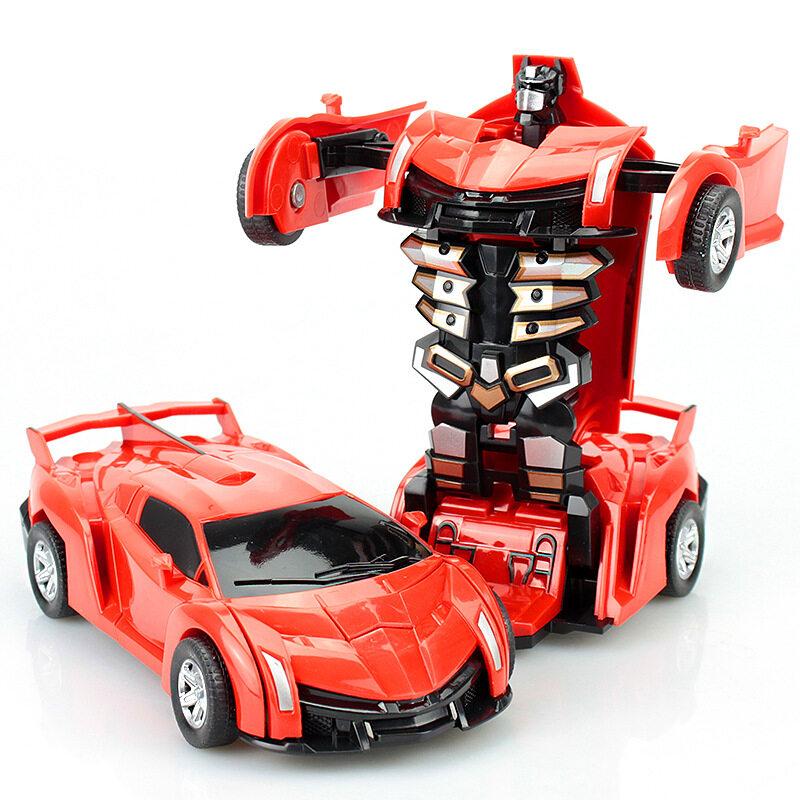 Детские трансформирующиеся игрушки King Kong Boy Трансформирующиеся игрушки Car Robot Net Red Hot Selling Stall Toys Lamborghini красный