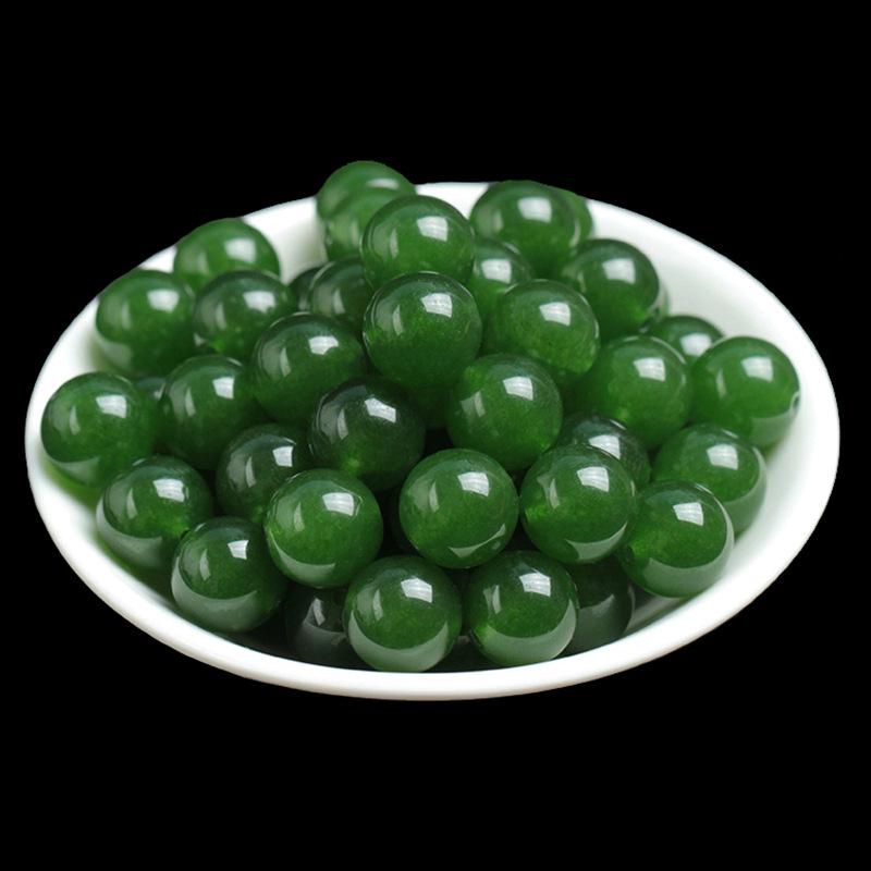 

30 шт., натуральные зеленые нефритовые бусины, красивые разноцветные бусины ручной работы, браслет «сделай сам», ожерелье, ювелирные изделия, бусины ручной работы, аксессуары 8mm*30pcs темно-зеленого